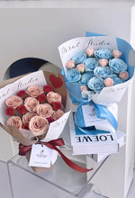 Load image into Gallery viewer, 咖啡时间🤎卡布奇诺7层香皂玫瑰花束(香皂花Soap flowers)