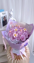 Load image into Gallery viewer, 💜灿燃之恋,阳光绽放的爱(19朵香皂玫瑰Soap flowers)
