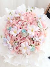 Load image into Gallery viewer, Korea Pink Fresh Rose Bouquet (romantic encounter) 浪漫邂逅 ,与你相遇· 52朵混合系玫瑰花束(鲜花)