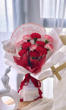 Load image into Gallery viewer, ❤️红色系康乃馨鲜花花束(鲜花)