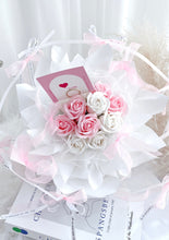 Load image into Gallery viewer, Ballerina Soap Rose Bouquet 芭蕾舞香皂玫瑰花束(香皂花)