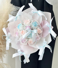 Load image into Gallery viewer, 11朵甜美色系(香皂花)芭蕾舞风花束·小姐姐请收花🩵💜