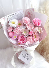 Load image into Gallery viewer, 轻轻柔柔想念粉色季节•粉色清新混合色系花束(香皂花Soap flowers)