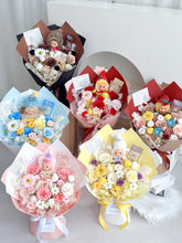 Load image into Gallery viewer, 倔强牛仔星星人花束(香皂玫瑰Soap flowers)