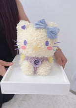 Load image into Gallery viewer, Pupple Hello Kitty Preserved Acrylic Box 紫色系凯蒂猫永生花亚克力
