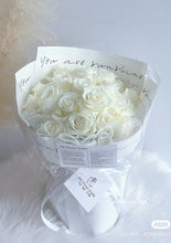将图片加载到图库查看器，19 Classic White Rose  Fresh Rose Bouquet 19朵白玫瑰鲜花花束 （相守永不离）
