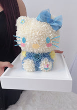 将图片加载到图库查看器，Blue Hello Kitty Preserved Acrylic Box 蓝色系凯蒂猫永生花亚克力
