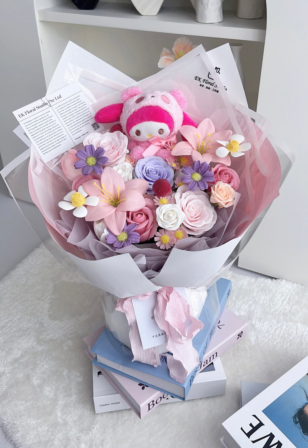 Melody 美乐蒂  世间所爱,一边努力一边快乐（香皂花花束）
