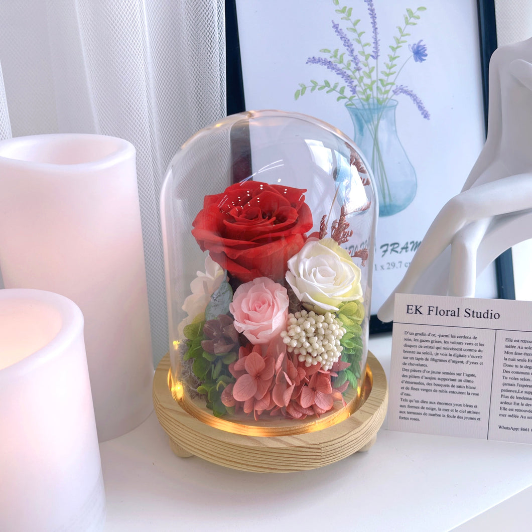 Preserved Bouquet Dome 永恒花园，岁月留香（永生花玻璃罩）