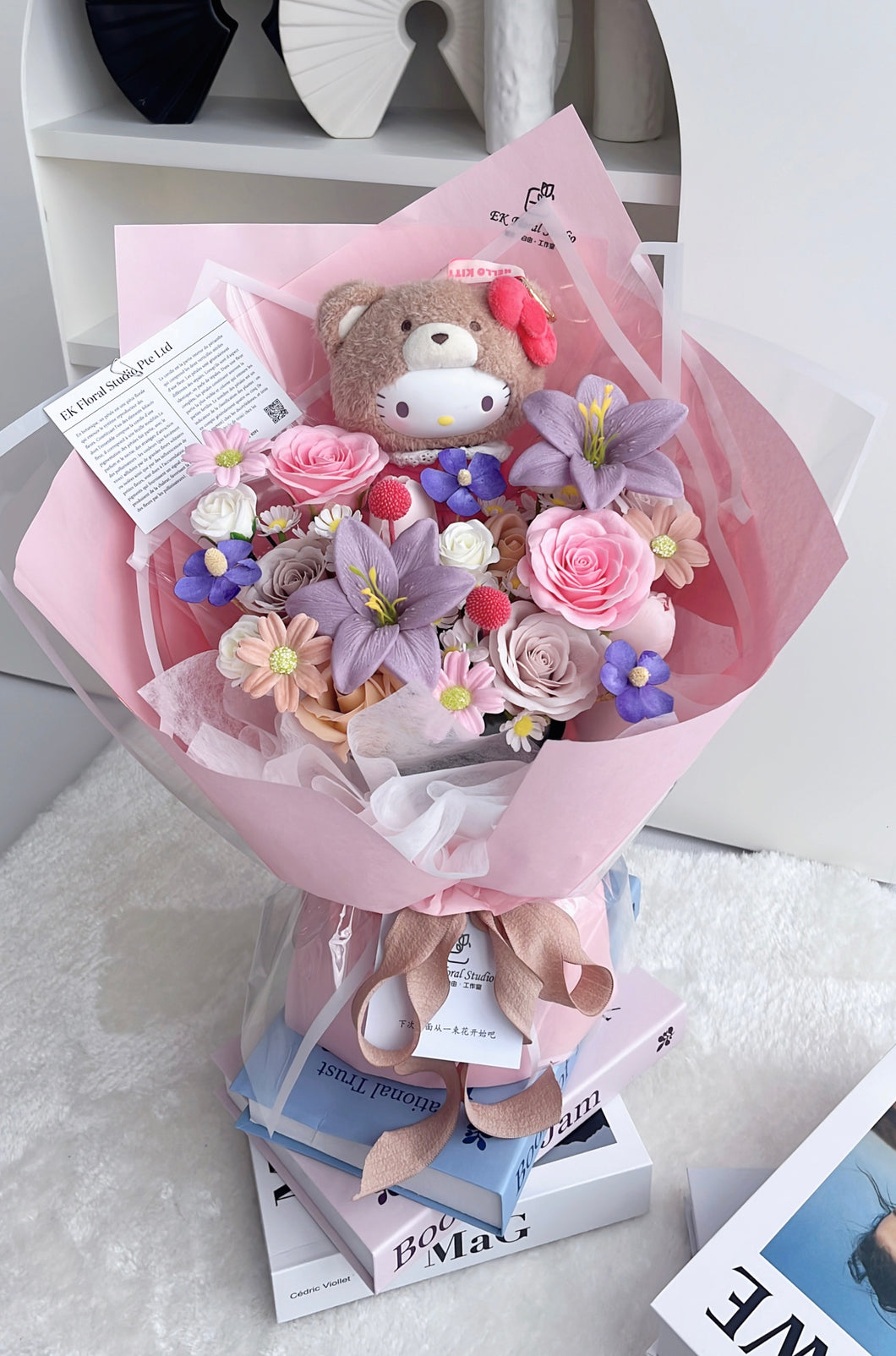 HELLO KITTY凯蒂猫 与生活和解，得失都随意（香皂花花束）