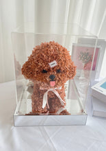 Load image into Gallery viewer, Teddy Preserved Acrylic Box 小香泰迪永生花亚克力罩
