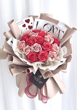 Load image into Gallery viewer, 18 Coffee Time Rose Soap Flower Bouquet  18朵咖啡时间香皂玫瑰花束
