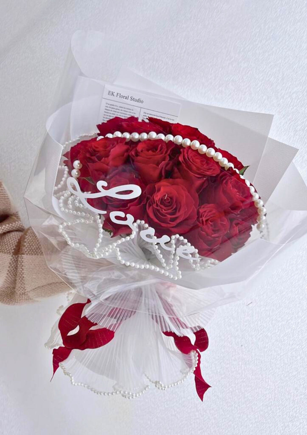 Red Fresh Rose Bouquet (Undivided Love) 鲜花红玫瑰花束 (一心一意的爱)