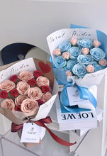 Load image into Gallery viewer, 新品❤️好好生活，慢慢爱你咖啡花束（香皂花）
