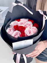 Load image into Gallery viewer, 与你相遇·幸运·纯玫瑰花束（11朵鲜花玫瑰fresh flowers）
