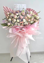 Load image into Gallery viewer, Assorted PInk Fresh Flower Opening Flower Stand 四季发财粉色系鲜花开业花篮（鲜花）
