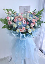 将图片加载到图库查看器，Korean Style Toned Fresh Flower Stand顺风顺水财源广进鲜花开业花篮（鲜花）
