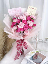 将图片加载到图库查看器，Mother&#39;s Day Fresh Flower Bouquet 母亲节康乃馨玫瑰鲜花花束（鲜花）
