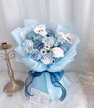 Load image into Gallery viewer, Omakase Soap Rose Bouquet (Blue) 无菜单式花束（蓝色系）
