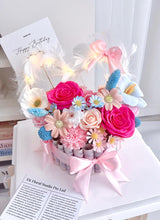 Load image into Gallery viewer, 生日现金蛋糕香皂花盒💰$44（香皂花）
