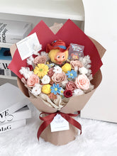 Load image into Gallery viewer, 倔强牛仔星星人花束（香皂玫瑰Soap flowers）
