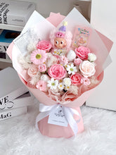 Load image into Gallery viewer, 天真小猪星星人花束（香皂玫瑰Soap flowers）
