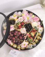 将图片加载到图库查看器，Flower Fruit Box with Chocolate 水果巧克力花盒
