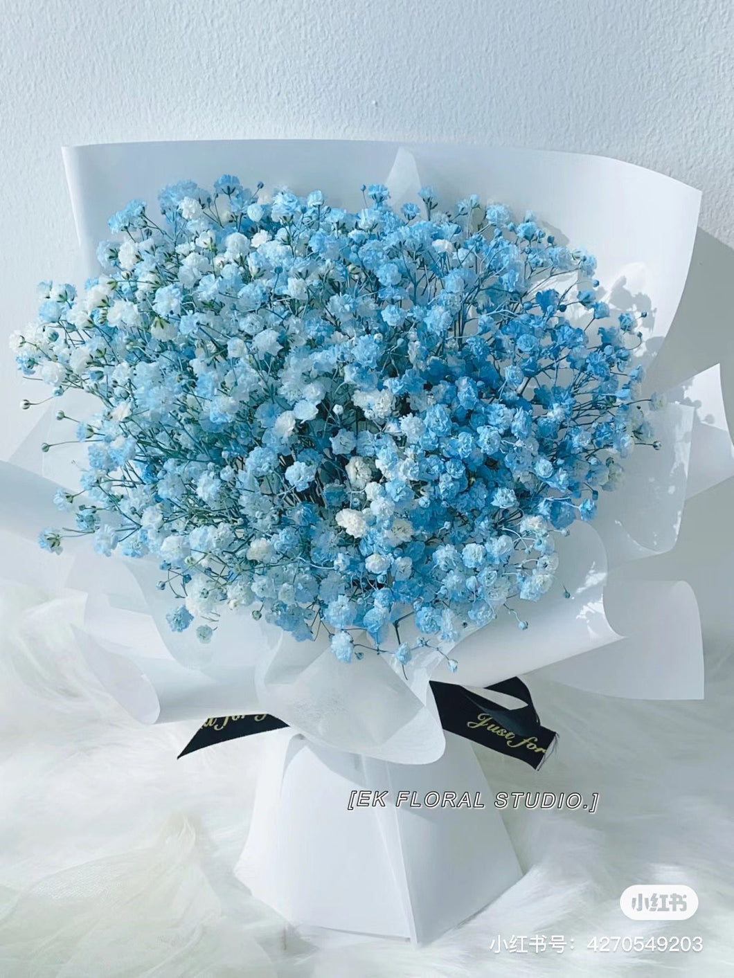 Blue Baby Breath Bouquet